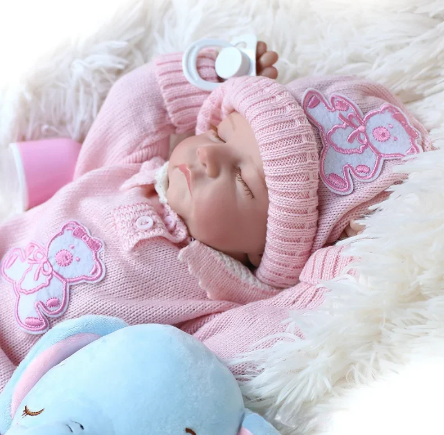 Realistisk jente reborn baby dukke full silikon kropp nyfødt småbarn